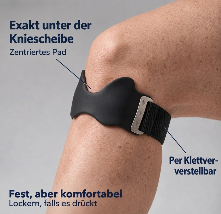Knevo PatellaGrip – Patellasehnenband mit Silikonpolster